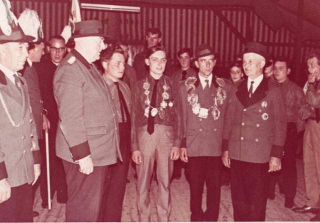 1965 Schützenkönig Eduard Marquardt und Jungschützenkönig Werner Wollersheim